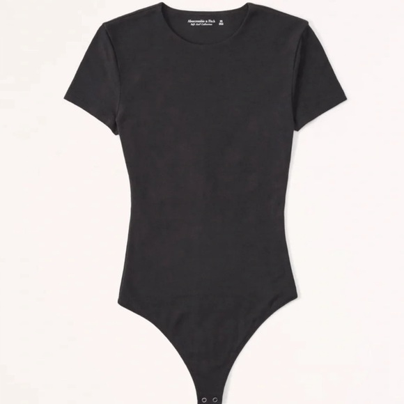 Abercrombie & Fitch Tops - Abercrombie & Fitch Soft Seamless Tee Bodysuit in Black size XS